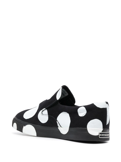 Shop 10 Corso Como X Superga Dot Print Slip-on Sneakers In Black