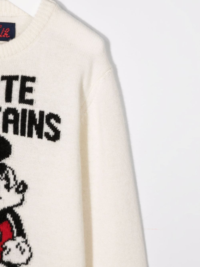 Shop Mc2 Saint Barth Mickey Mouse Embroidered Jumper In White