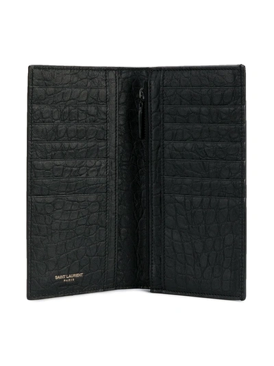 crocodile embossed card holder