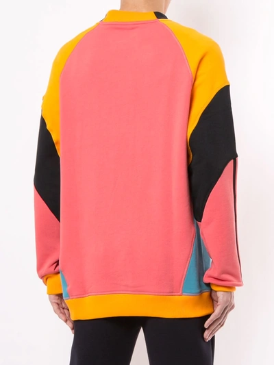 Palace X Adidas Crew Neck Sweatshirt In Pink | ModeSens