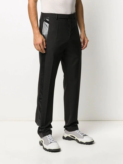 Shop Rick Owens Astaires Straight Leg Trousers In Black