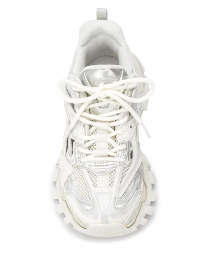 Shop Balenciaga Track.2 Open Sneakers In White