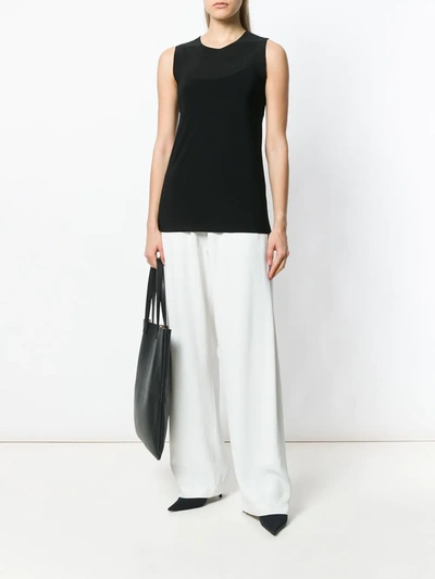 Norma Kamali Sleeveless Top In Black