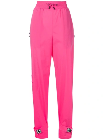 Shop Off-white Elasticated Jogging Pants In Pink