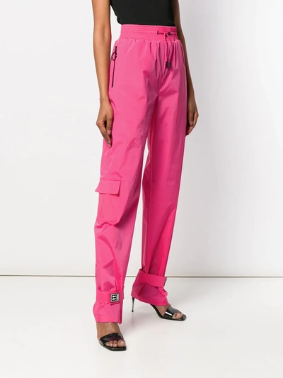 Shop Off-white Elasticated Jogging Pants In Pink