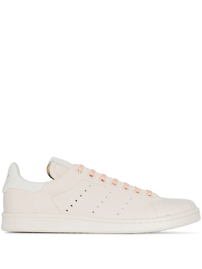 X PHARRELL WILLIAMS NEUTRAL STAN SMITH LOW TOP LEATHER SNEAKERS