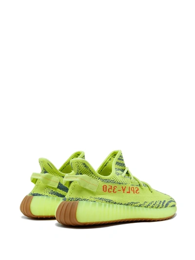 Shop Adidas Originals Boost 350 V2 "semi Frozen" Sneakers In Green