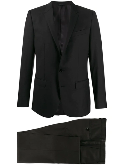 Shop Dolce & Gabbana Two-piece Tailored Suit In Black