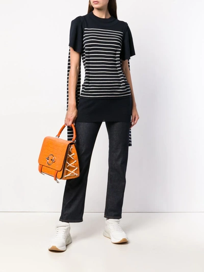 Jw Anderson Double Layer-sleeve T-shirt In Blue