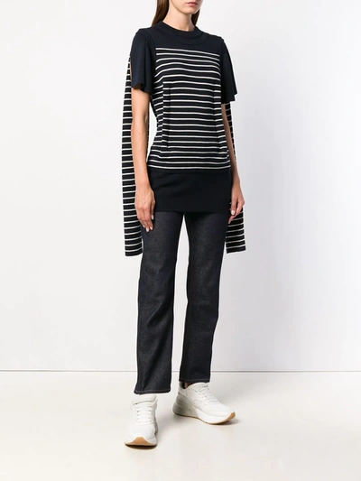 Jw Anderson Double Layer-sleeve T-shirt In Blue