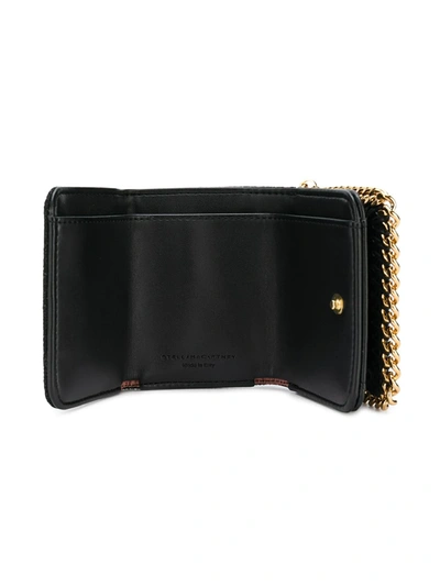 Stella Mccartney Mini Falabella Wallet In Black