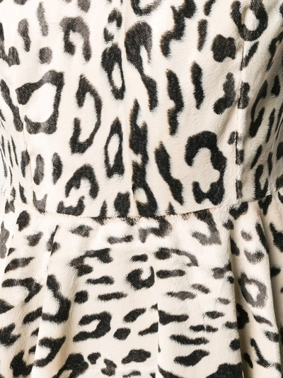Shop Dolce & Gabbana Leopard Print Mini Dress In Brown