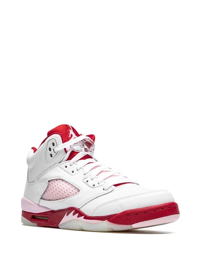 Jordan Air  5 Retro Sneakers In White