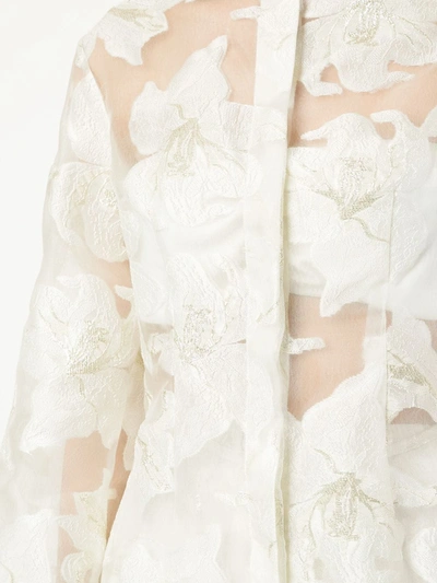 Bambah Dahlia Button Up Shirt In White