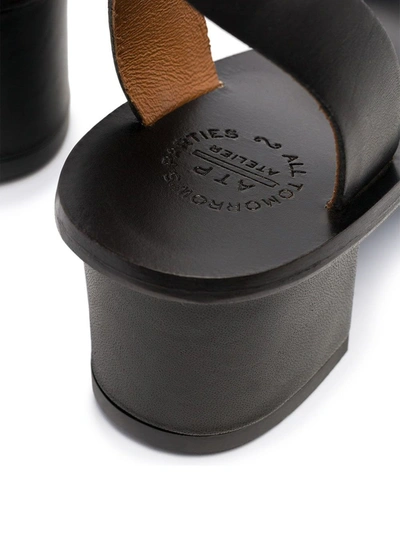 Shop Atp Atelier Carmen 45mm Ankle Strap Sandals In Black