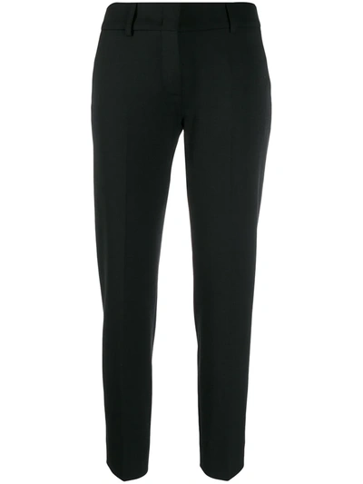 Shop Piazza Sempione Slim-fit Trousers In Black