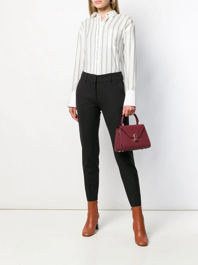 Shop Piazza Sempione Slim-fit Trousers In Black