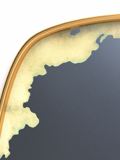 Seletti X Toiletpaper Graphic Print Mirror In Blue