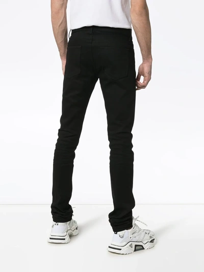 JOHN ELLIOTT THE CAST 2 SLIM FIT JEANS - 黑色