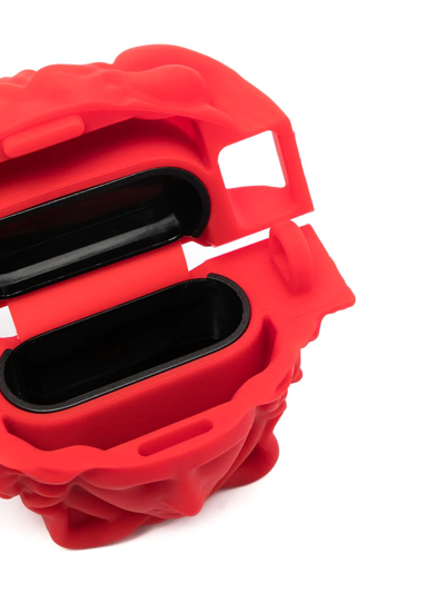 Shop Versace Medusa Earbud Case In Red