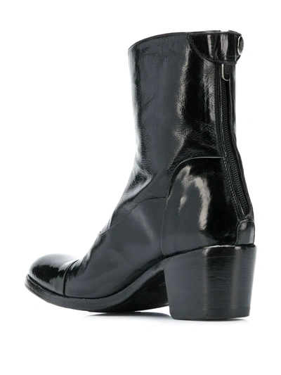 Shop Alberto Fasciani Block Heel Boots In Black