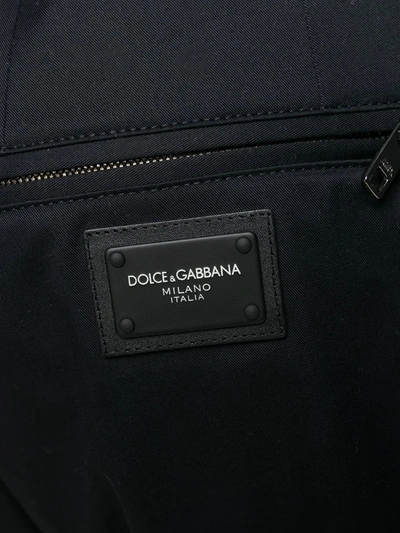 Shop Dolce & Gabbana Logo Plaque Track Pants In Blue