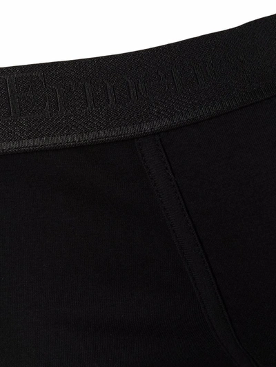 Shop Ermenegildo Zegna Logo-waistband Boxer-shorts In Black