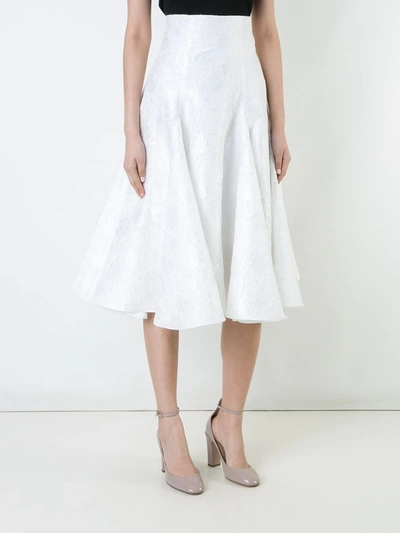 Shop Bambah Snowflake Midi Skirt In White
