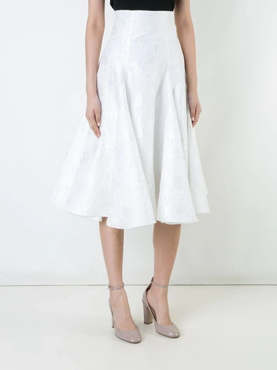 Bambah Snowflake Midi Skirt In White