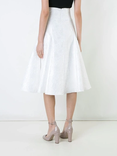 Bambah Snowflake Midi Skirt In White