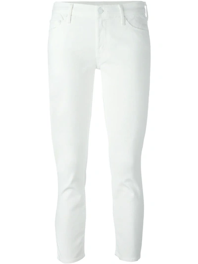 Shop Mother 'the Looker Crop' Jeans In White