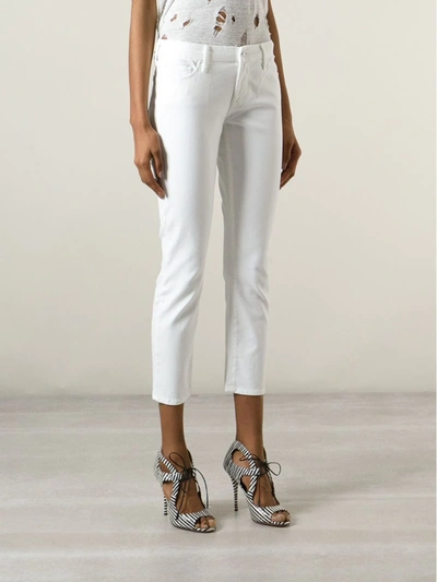 Shop Mother 'the Looker Crop' Jeans In White