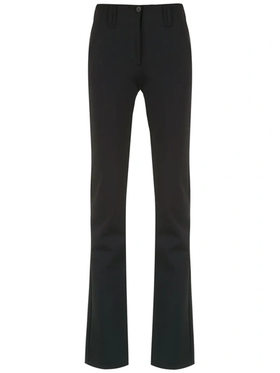 Shop Gloria Coelho Flared Trousers In Blue