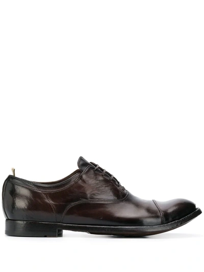 Shop Officine Creative Oxford Lace-up Shoes In Brown
