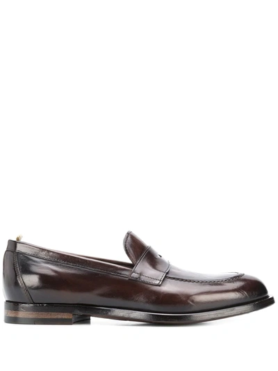 Shop Officine Creative Ivy Penny Loafers In Brown