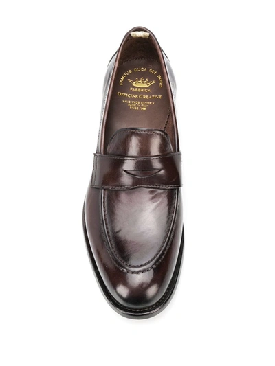 Shop Officine Creative Ivy Penny Loafers In Brown