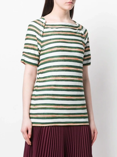 Pre-owned Louis Vuitton 2000's  Striped T-shirt In Green