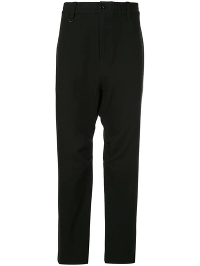 Shop Makavelic Drop-crotch Trousers In Black
