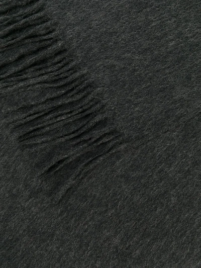 N•peal Woven Ripple Scarf In Grey