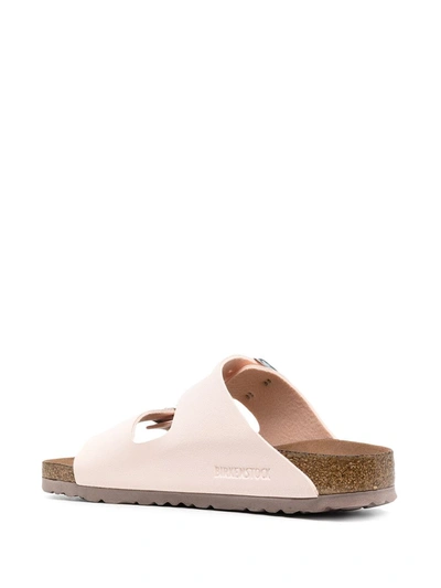 Shop Birkenstock Slip-on Buckle Sandals In Pink