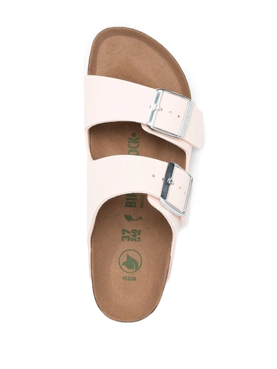 Shop Birkenstock Slip-on Buckle Sandals In Pink