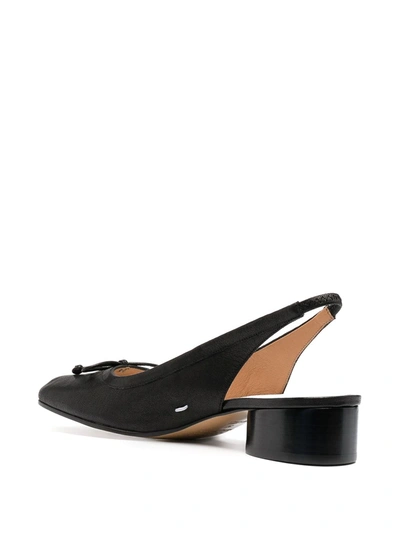 Shop Maison Margiela Tabi 40mm Slingback Pumps In Black