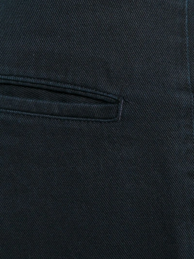 Pre-owned Yohji Yamamoto Vintage Straight-leg Trousers In Blue