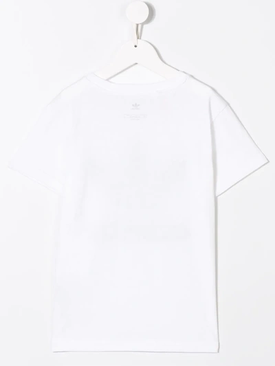 Adidas Originals Kids T-shirt Trefoil Tee For For Boys And For Girls In White