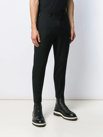 DSQUARED2 SKINNY-FIT TROUSERS - 黑色