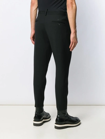 DSQUARED2 SKINNY-FIT TROUSERS - 黑色