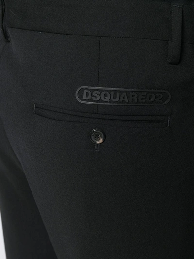 DSQUARED2 SKINNY-FIT TROUSERS - 黑色