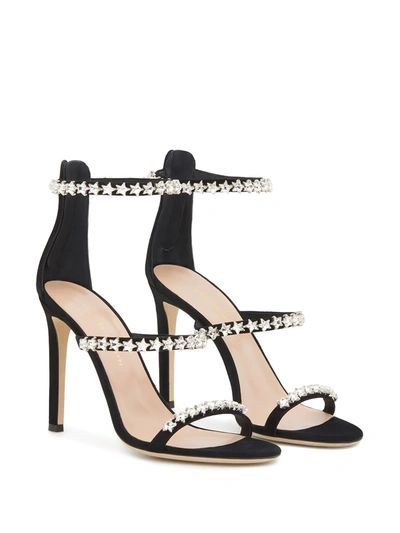 Shop Giuseppe Zanotti Harmony Cometa 105mm Sandals In Black