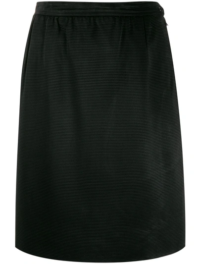 Pre-owned Saint Laurent Anni 80 Skirt In Black