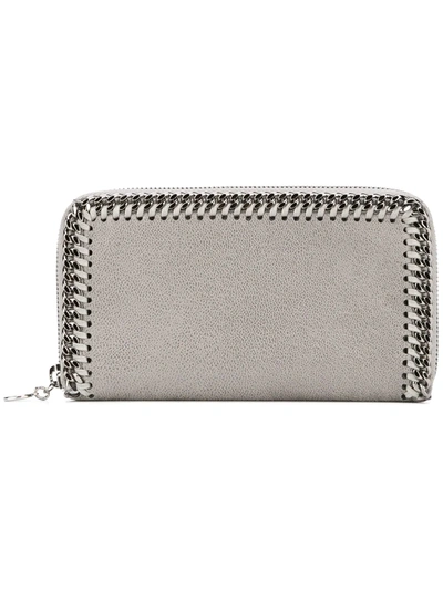 Shop Stella Mccartney Falabella Wallet In Grey